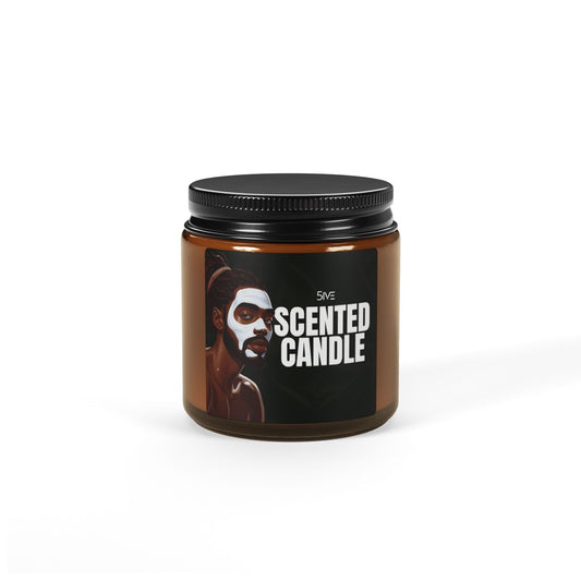 Scented Soy Candle (Multi-Size, Amber Jar)